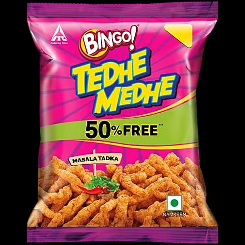 Bingo Tedhe Medhe Masala Tadka Crisps