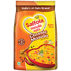 Saffola Masala Oats - Classic Masala, Millets Goodness With Bajra & Jowar